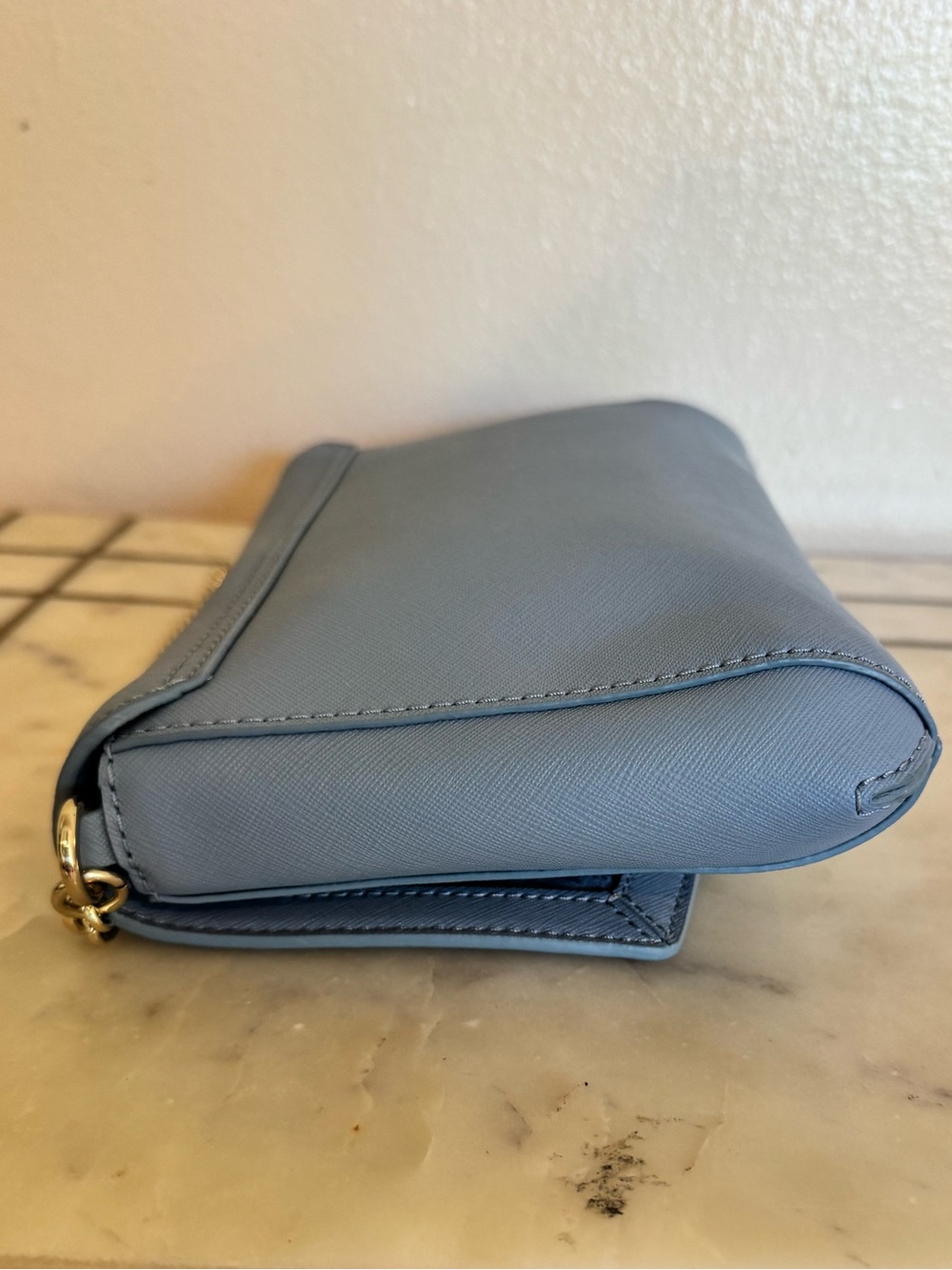 NWT kate spade Blue Leather Crossbody/Shoulder Bag with detachable leather strap - Picture 6 of 16